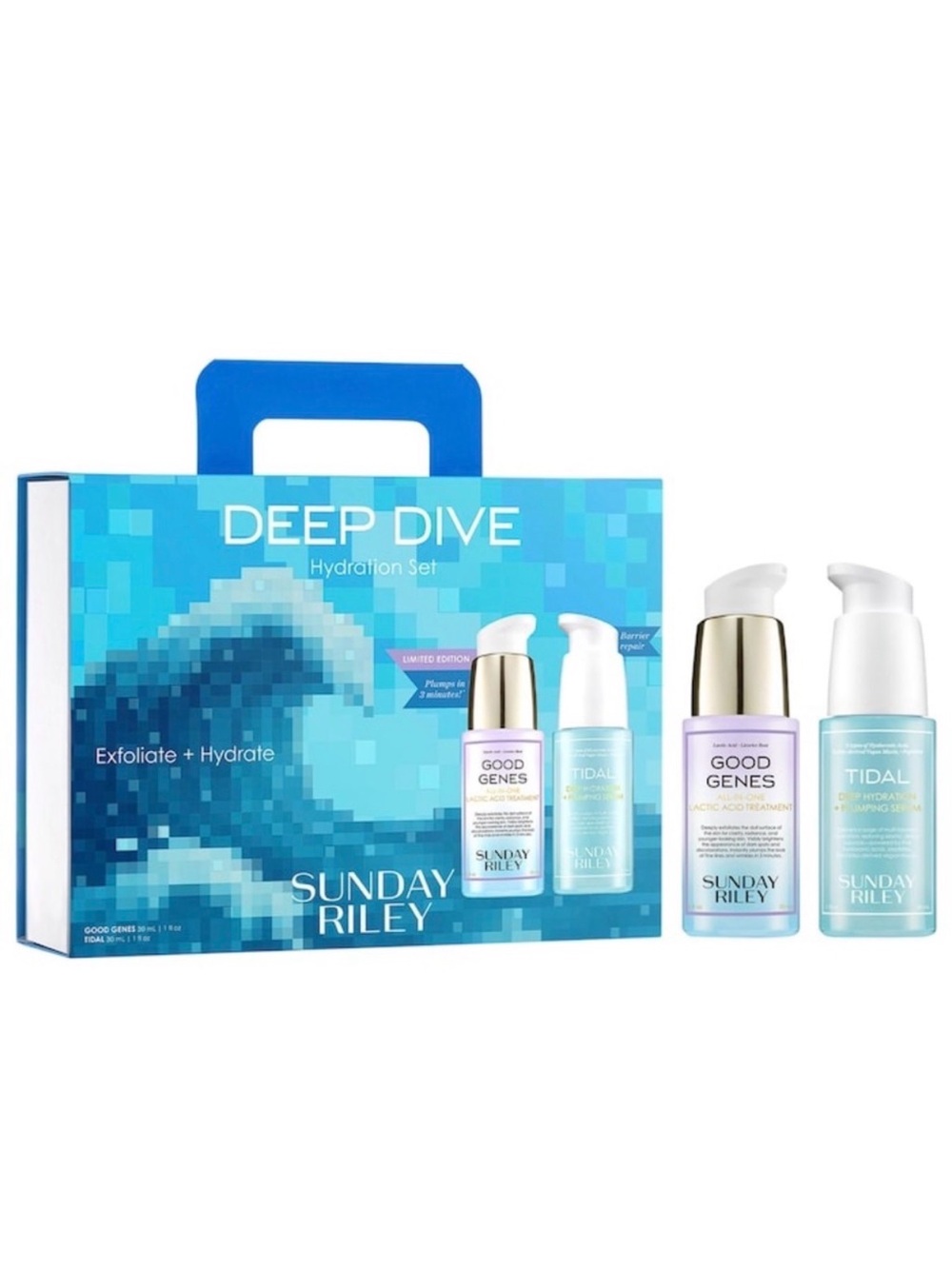 New Sunday Riley Deep Dive Hydration + Plumping Set - Limited Edition